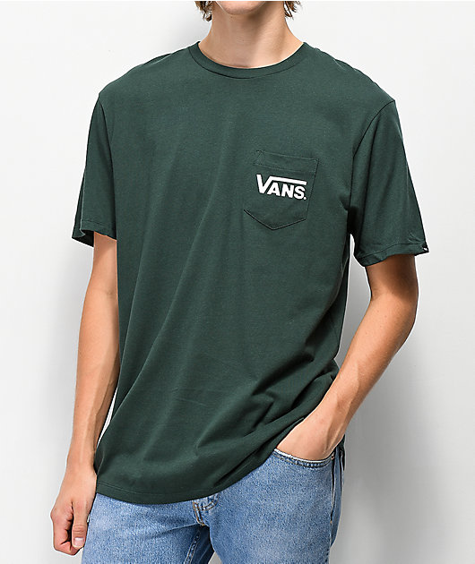 vochtigheid Pidgin land Vans Off The Wall Classic Green & White T-Shirt