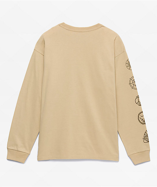 Vans off the outlet wall yellow long sleeve