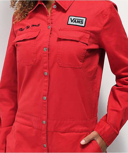 Nfpa2112 HRC2 Red 100%Cotton Fr Coverall for Oil and Gas