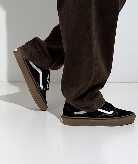Vans Old Skool Black, White & Gum Skate Shoes video