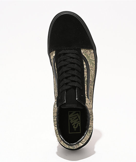 Vans Old Skool Black & Camo Skate Shoes