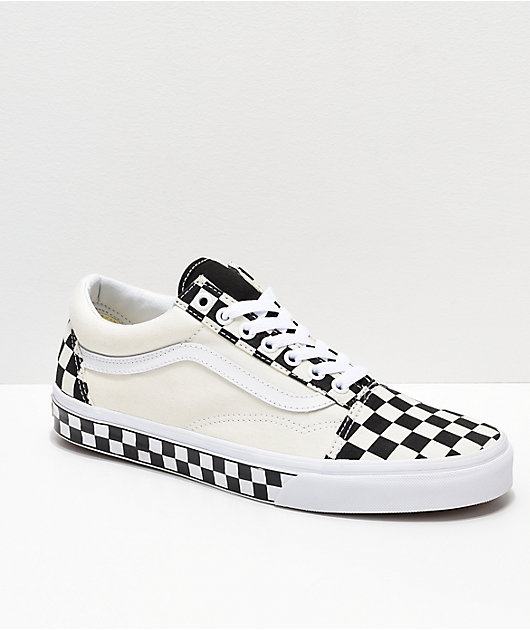 vans old skool black & white checkered skate shoes