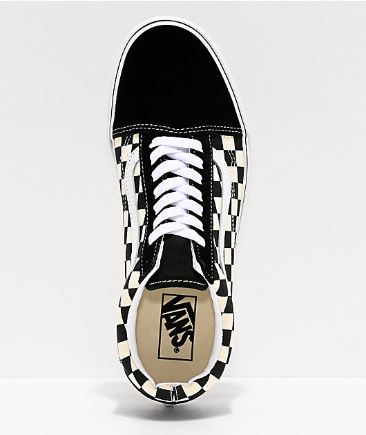 Razernij domineren Geweldig Vans Old Skool Black & White Checkered Skate Shoes