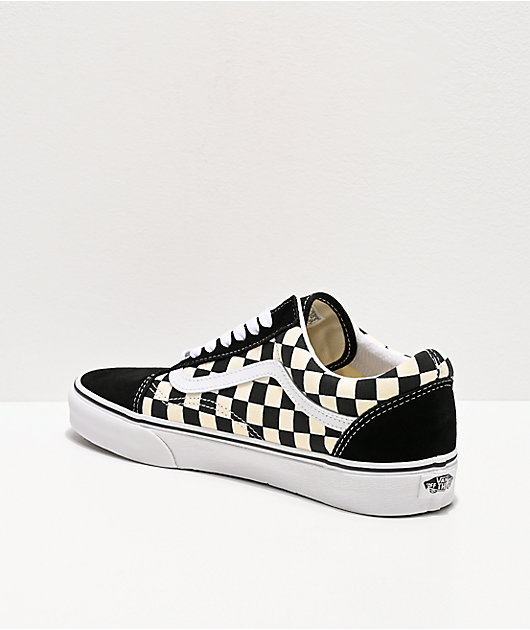 Vans Old Skool Black White Checkered Skate Shoes Zumiez