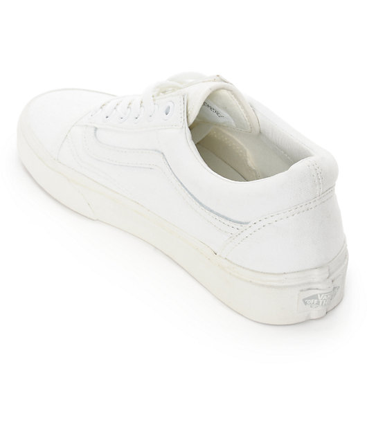 vans old skool blancas mujer