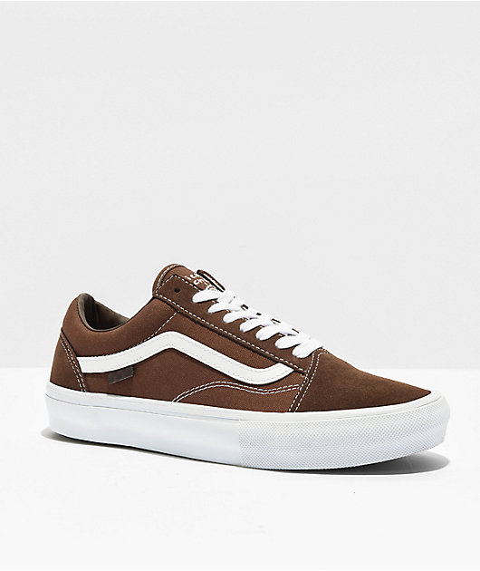 Tan leather clearance vans old skool