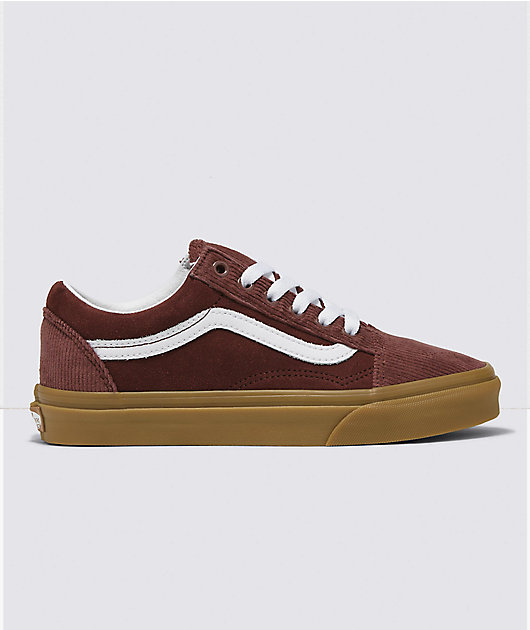 Vans Old Skool Brown Corduroy Skate Shoes