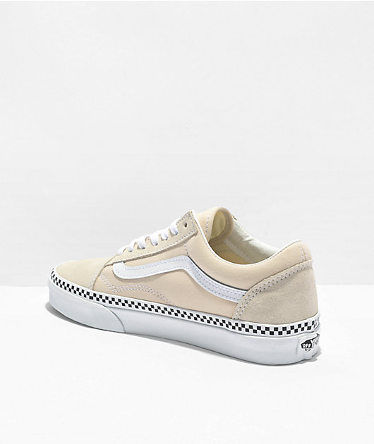 Vans Old Skool Checkerboard Foxing Turtledove Calzado de skate