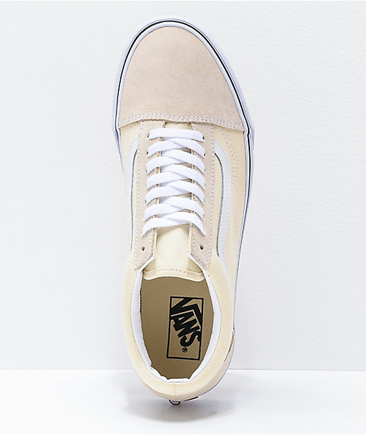 Vans Skool Classic White & White Skate Shoes | Zumiez