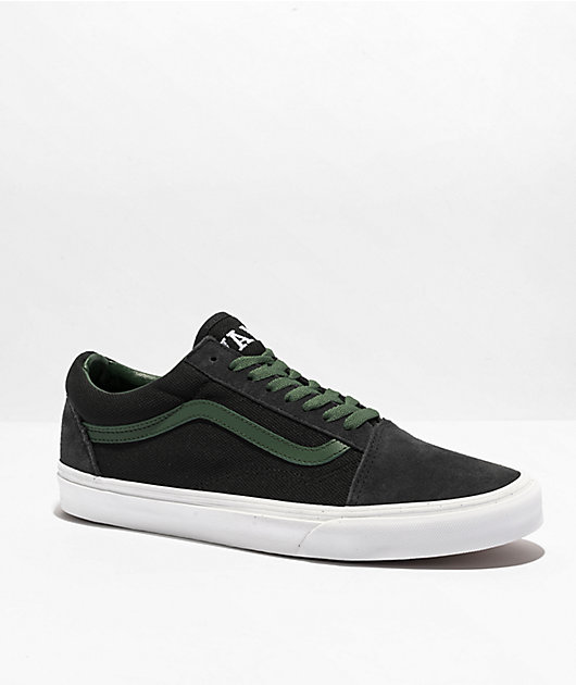 Green and black old skool clearance vans