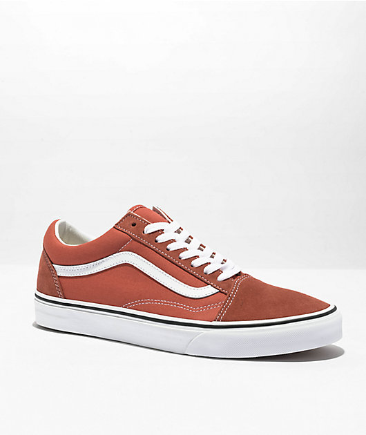 Vans old skool burnt orange top