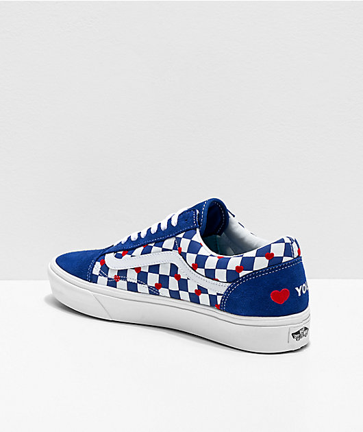 Vans Old Skool ComfyCush Autism Heart zapatos de skate de cuadros Vans Old Skool ComfyCush Autism Heart zapatos de skate de cuadros