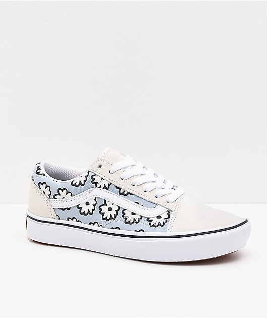 Vans Old Skool ComfyCush Mixed Cozy White & Blue Shoes