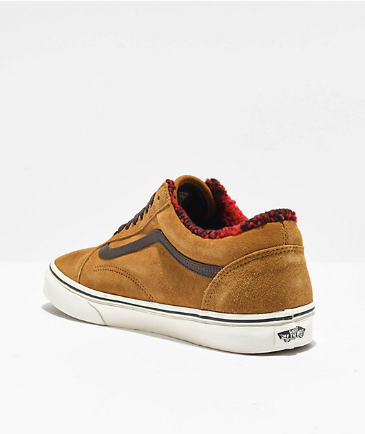 Vans shoes 2025 red and brown