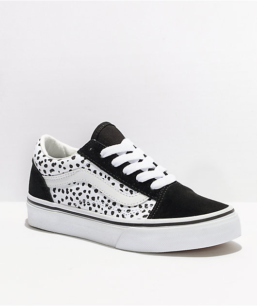 Vans Old Skool Dalmatian Black & True White Skate Shoes