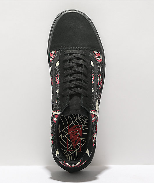Vans Old Skool Frights Black Glow-In-The-Dark Skate Shoes