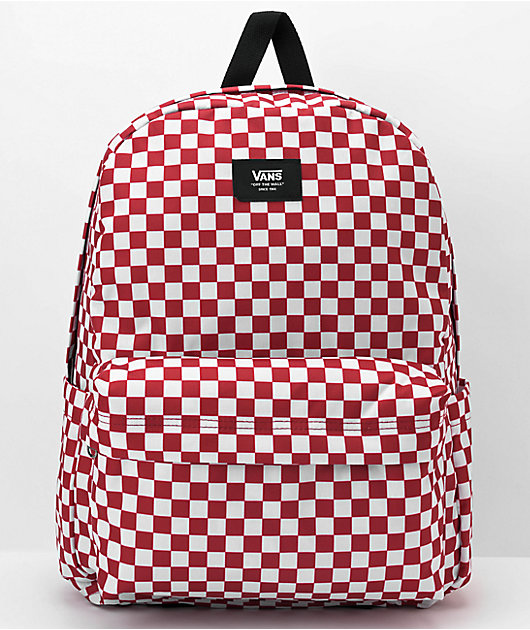 Vans Old Skool H2O Red Checkered Backpack Zumiez