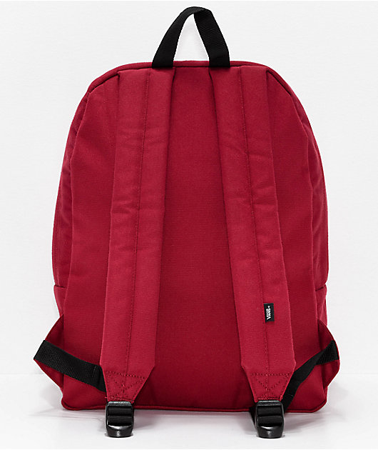vans old skool 2 backpack red