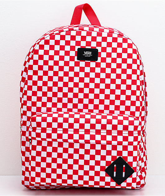red checkered vans backpack