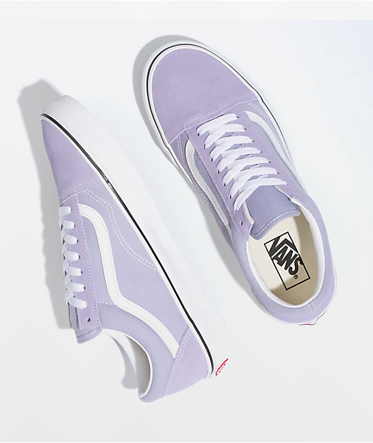 Vans Old Skool Lavender & White Skate Shoes
