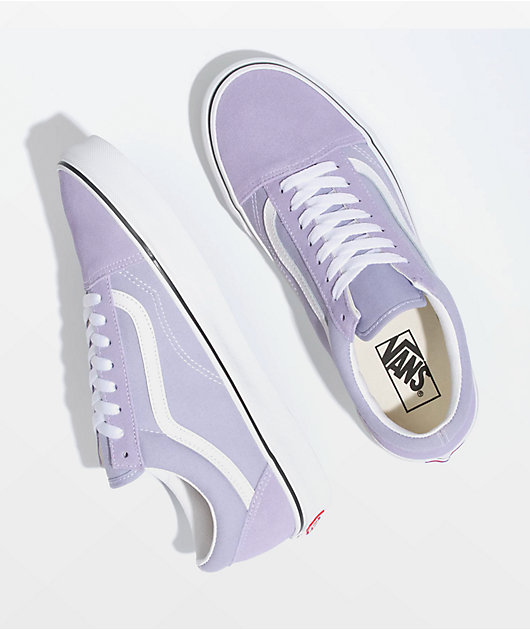 Purple & white vans hotsell