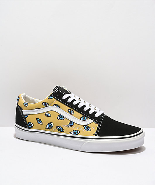 Vans Old Skool Looking Glass Black White Skate Shoes Zumiez