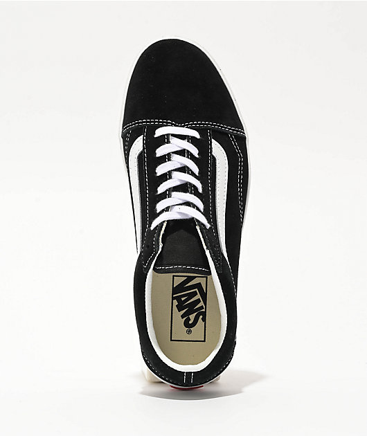 Vans Old Skool Lowpro Black & White Skate Shoes
