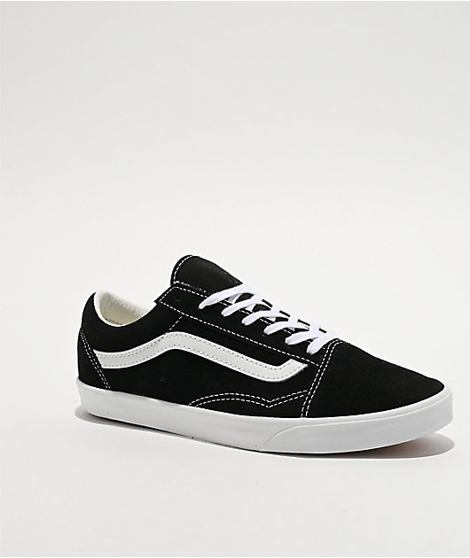 Vans Old Skool Lowpro Black & White Skate Shoes | Zumiez