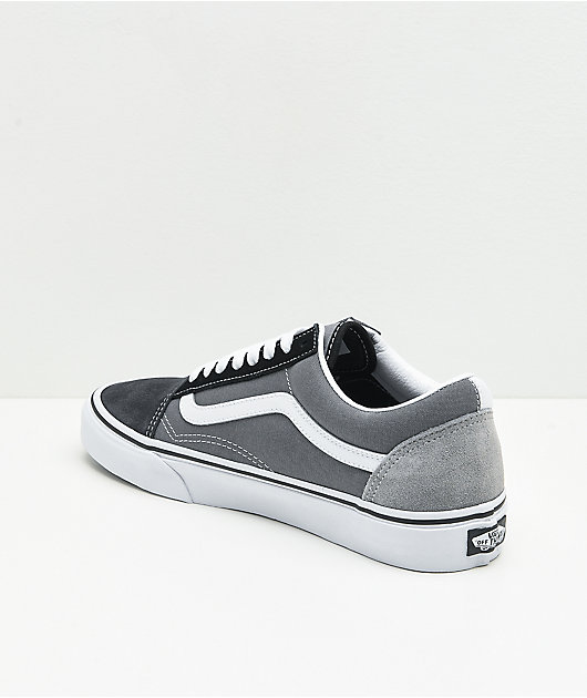 grey white vans