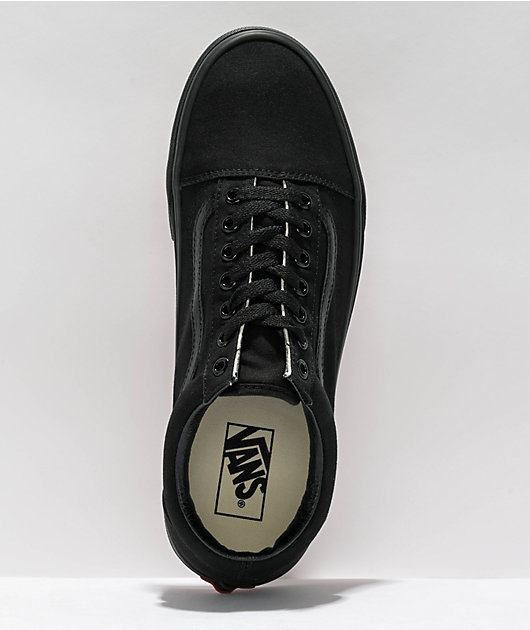 All black clearance vans size 2.5