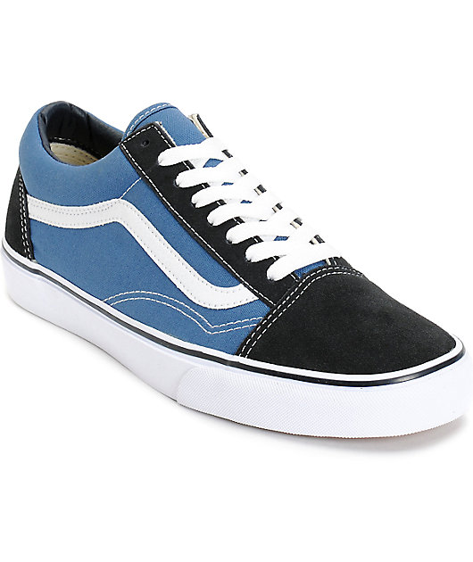 vans navy blue old skool high top