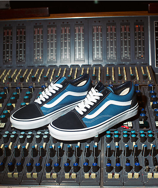 Vans Old Skool Navy Skate Shoes Zumiez