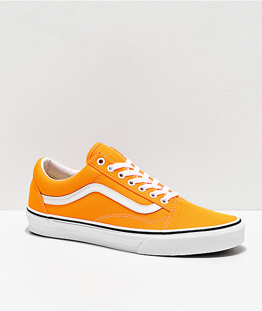 Vans Old Skool Neon Blaze zapatos de skate en naranja y blanco | Zumiez