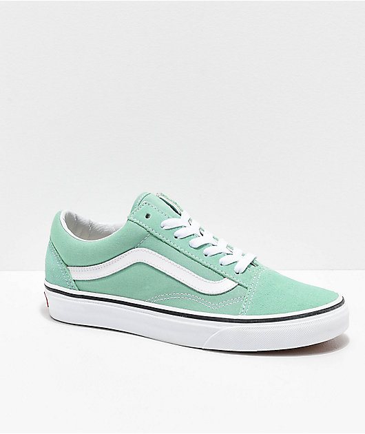Old Skool Neptune zapatos de skate verdes y blancos