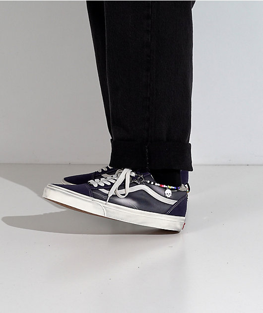 Vans Old Skool Paris Night Distressed Blue Skate Shoes video