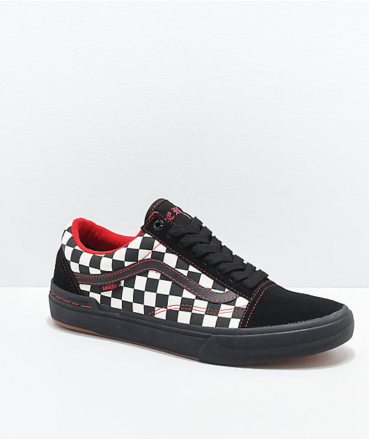Aanpassingsvermogen Cokes Uitgebreid Vans Old Skool Peraza Pro Black Checkerboard Skate Shoes