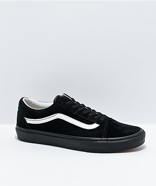 vans old skool white leather black stripe