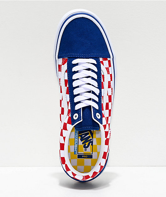 vans blue and red