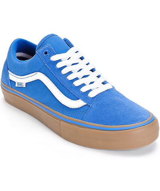 Vans Old Skool Pro zapatos de skate en azul (hombre) | Zumiez