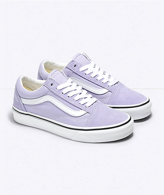 Light purple high top vans best sale