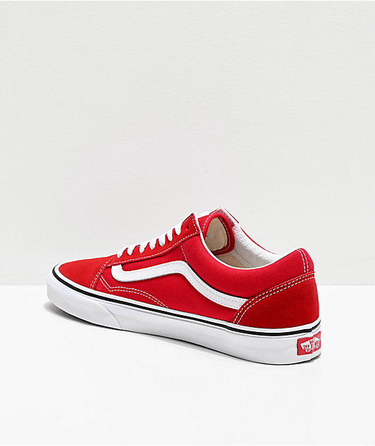 Red best sale vans zumiez