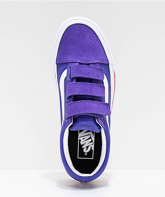 purple and rainbow vans