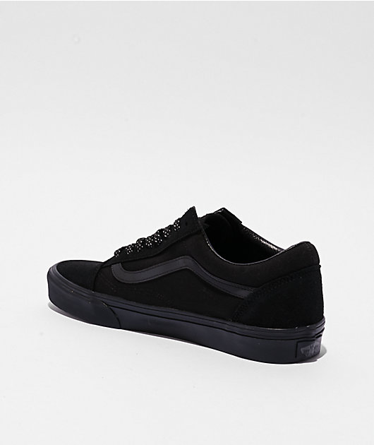 Vans Old Skool Reflective Pop Black Skate Shoes