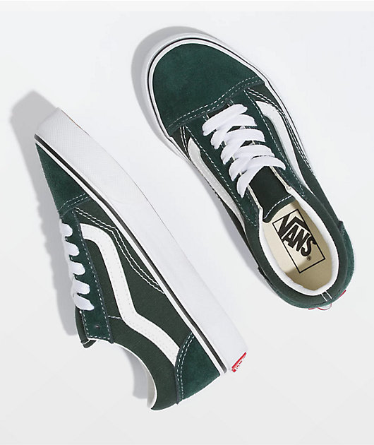 Vans old 2024 skool scarab green