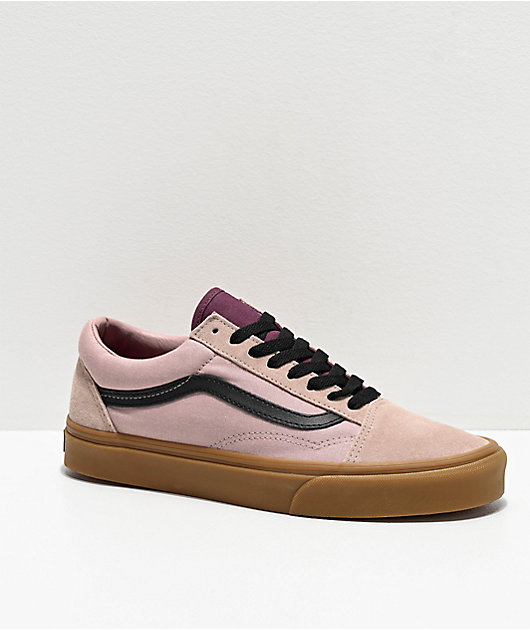 Vans Old Skool Shadow Grey & Prune Skate Shoes | Zumiez.ca
