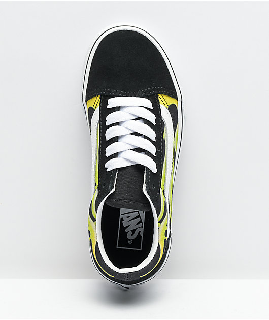 Flame hotsell vans zumiez