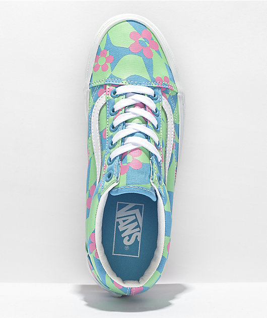 vans floral platform shoes