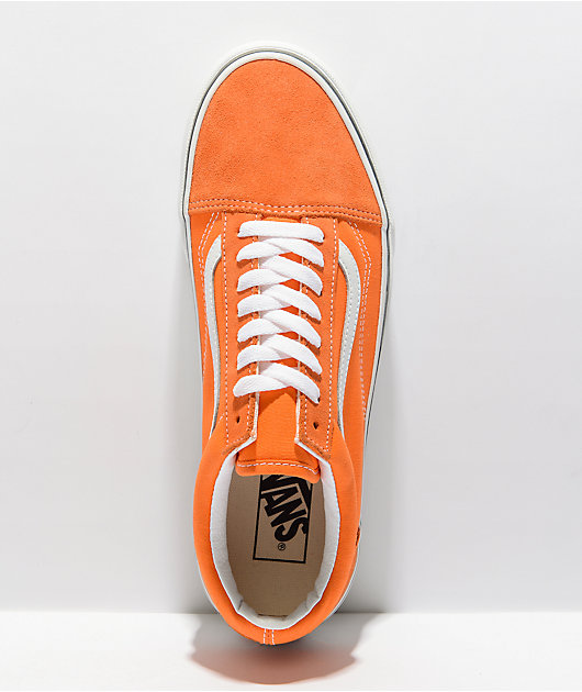 Old skool orange outlet vans