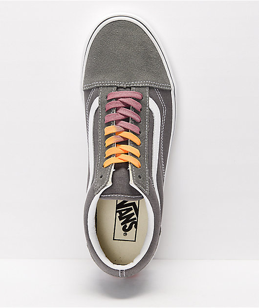 Vans Old Skool UV Dreams zapatos de skate color peltre y blanco