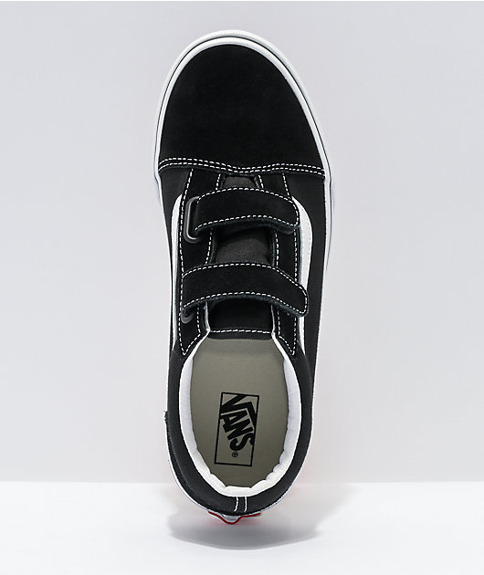 Vans Skool V Black & White Skate Shoes